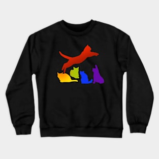 Rainbow cats Crewneck Sweatshirt